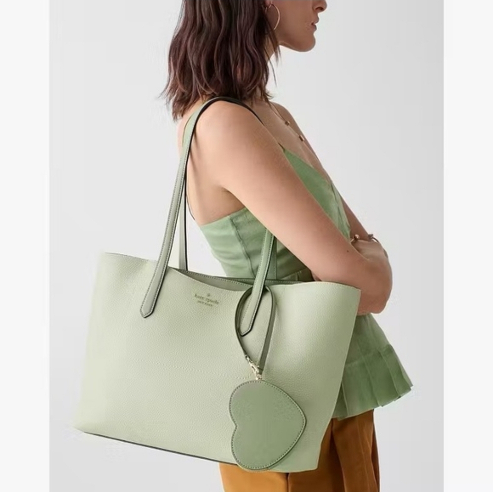 Kate Spade Cece Tote Set, Light Olive - Picture 5 of 11